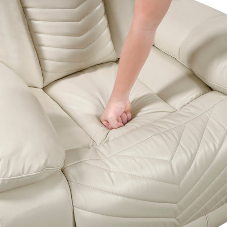 8457BEG*2PW 2pc Set: Sofa, Love (Power) from Homelegance - Luna Furniture