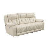 8457BEG*2PW 2pc Set: Sofa, Love (Power) from Homelegance - Luna Furniture