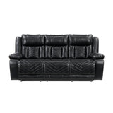 8457BLK*2PW 2pc Set: Sofa, Love (Power) from Homelegance - Luna Furniture