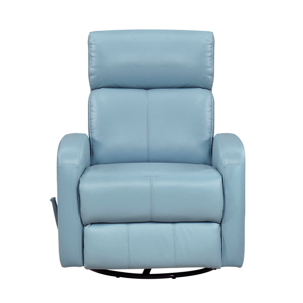 Sorrento Blue Swivel Glider Reclining Chair