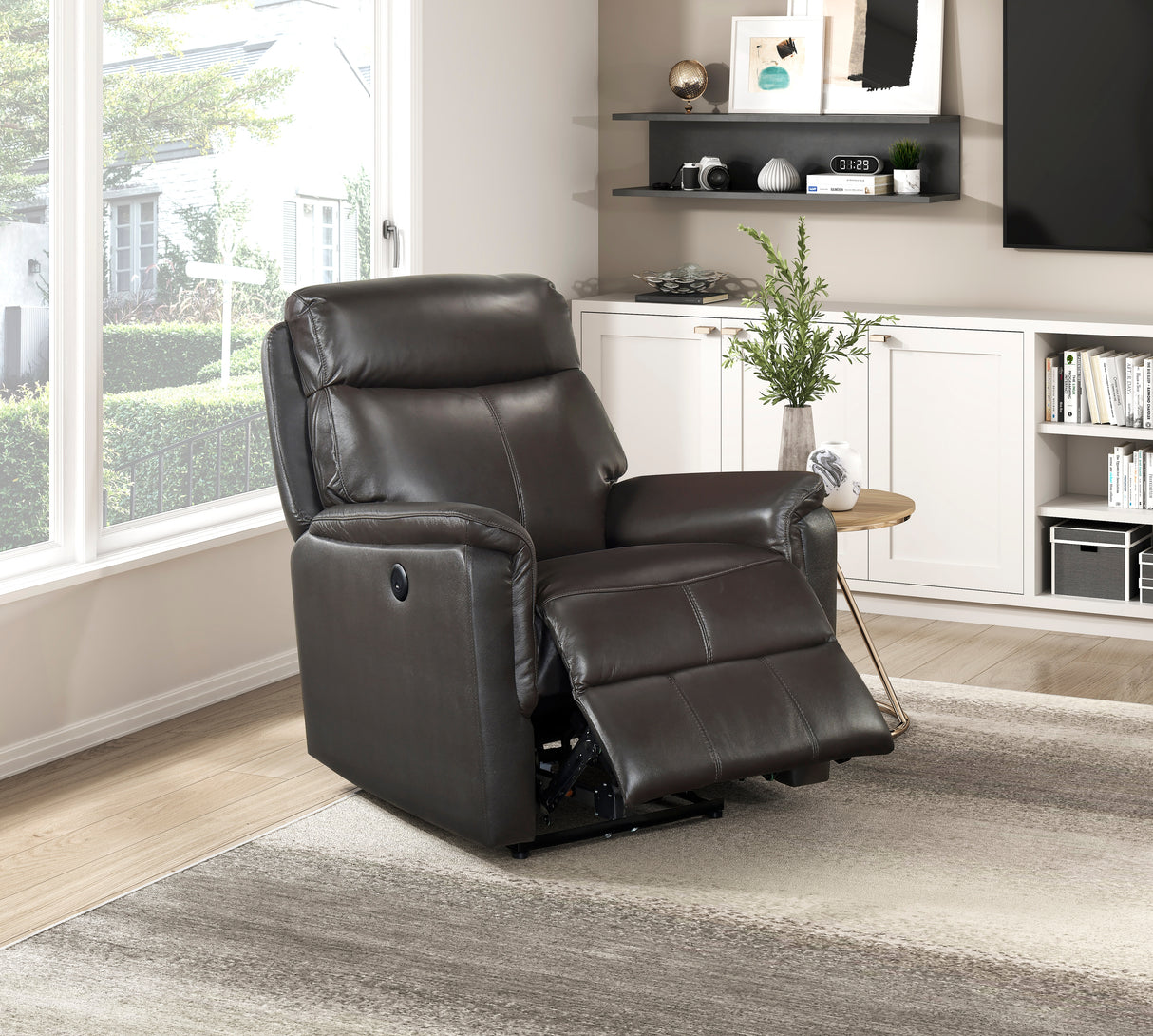 8459DBR-1PW Power Reclining Chair from Homelegance - Luna Furniture
