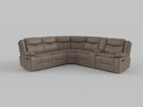 Bastrop Brown Reclining Sectional from Homelegance - Luna Furniture