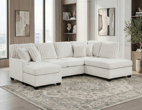 Lawson Taupe 2-Piece Sectional with Chaise from Homelegance - Luna Furniture