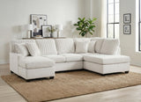 Lawson Taupe 2-Piece Sectional with Chaise from Homelegance - Luna Furniture