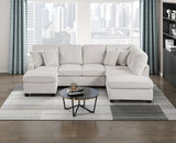 Lawson Taupe 2-Piece Sectional with Chaise from Homelegance - Luna Furniture