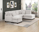 Lawson Taupe 2-Piece Sectional with Chaise from Homelegance - Luna Furniture