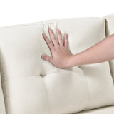 Elara Beige 2-Piece Reversible LAF Sectional with Hidden Storage and Pull-out Bed from Homelegance - Luna Furniture