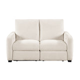 Vera Beige Power Double Reclining Sofa with USB Charging Ports from Homelegance - Luna Furniture