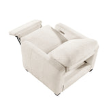 Eveclone Beige Power Reclining Chair with USB Charging Ports from Homelegance - Luna Furniture