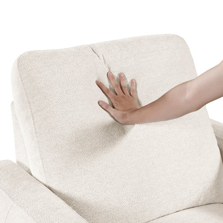 Eveclone Beige Power Reclining Chair with USB Charging Ports from Homelegance - Luna Furniture