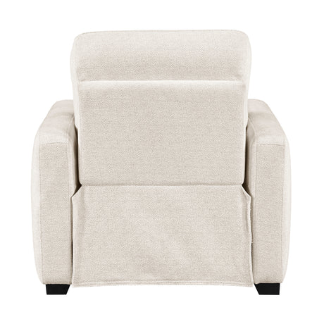 Eveclone Beige Power Reclining Chair with USB Charging Ports from Homelegance - Luna Furniture
