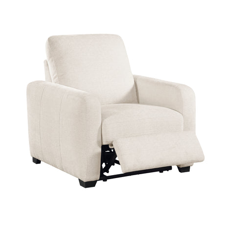 Eveclone Beige Power Reclining Chair with USB Charging Ports from Homelegance - Luna Furniture
