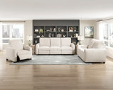 Eveclone Beige Power Double Reclining Love Seat with USB Charging Ports from Homelegance - Luna Furniture