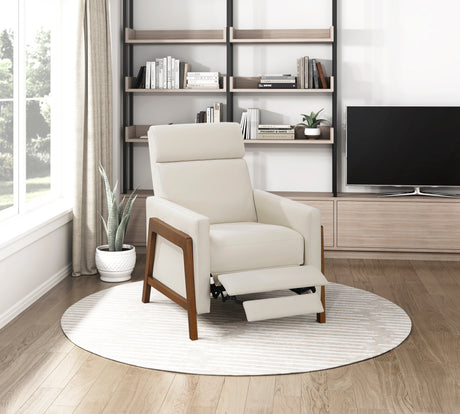 Verve Light Beige Push Back Reclining Chair from Homelegance - Luna Furniture