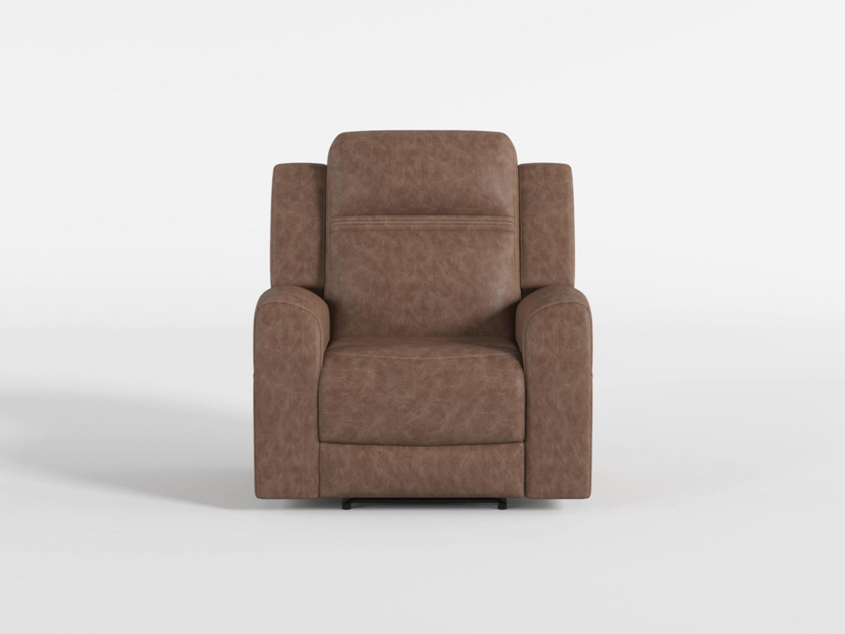 Hearth Charcoal Reclining Chair from Homelegance - Luna Furniture