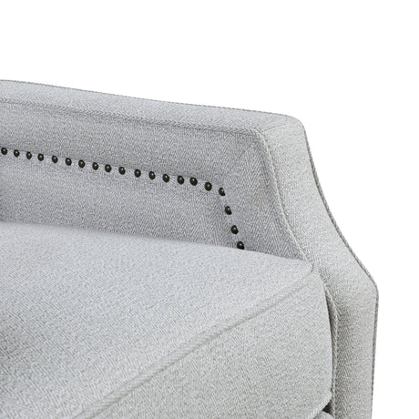 Berenson Gray Push Back Reclining Chair from Homelegance - Luna Furniture