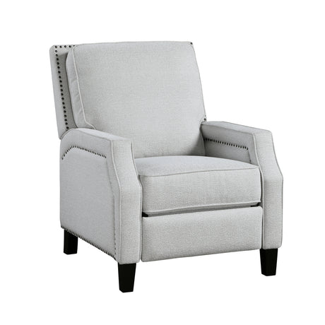 Berenson Gray Push Back Reclining Chair from Homelegance - Luna Furniture