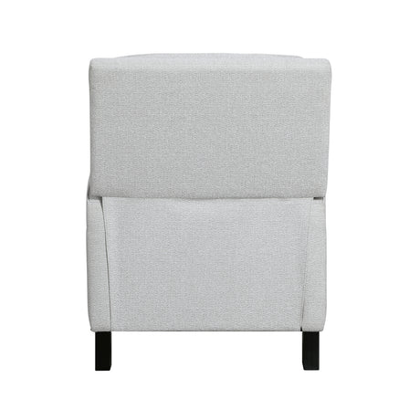 Berenson Gray Push Back Reclining Chair from Homelegance - Luna Furniture