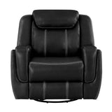 Littleton Black Reclining Sofa and Loveseat from Homelegance - Luna Furniture
