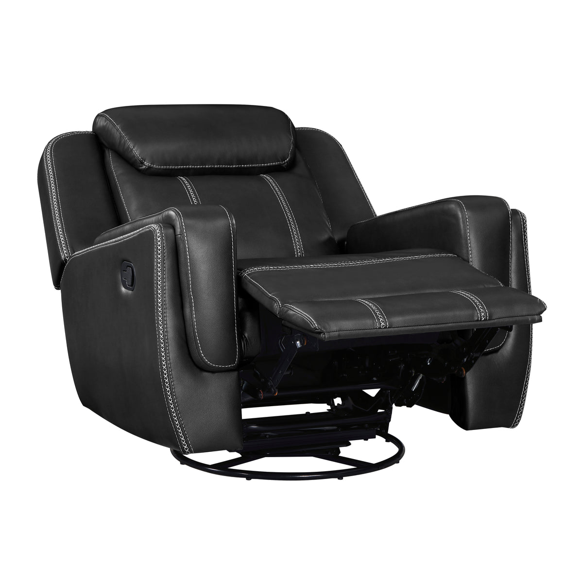 Littleton Black Reclining Sofa and Loveseat from Homelegance - Luna Furniture
