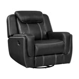 Littleton Black Reclining Sofa and Loveseat from Homelegance - Luna Furniture
