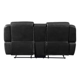 Littleton Black Swivel Glider Reclining Chair from Homelegance - Luna Furniture