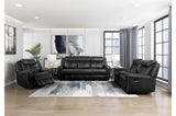 Littleton Black Double Reclining Living Room Set from Homelegance - Luna Furniture