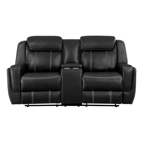 Littleton Black Double Reclining Living Room Set from Homelegance - Luna Furniture