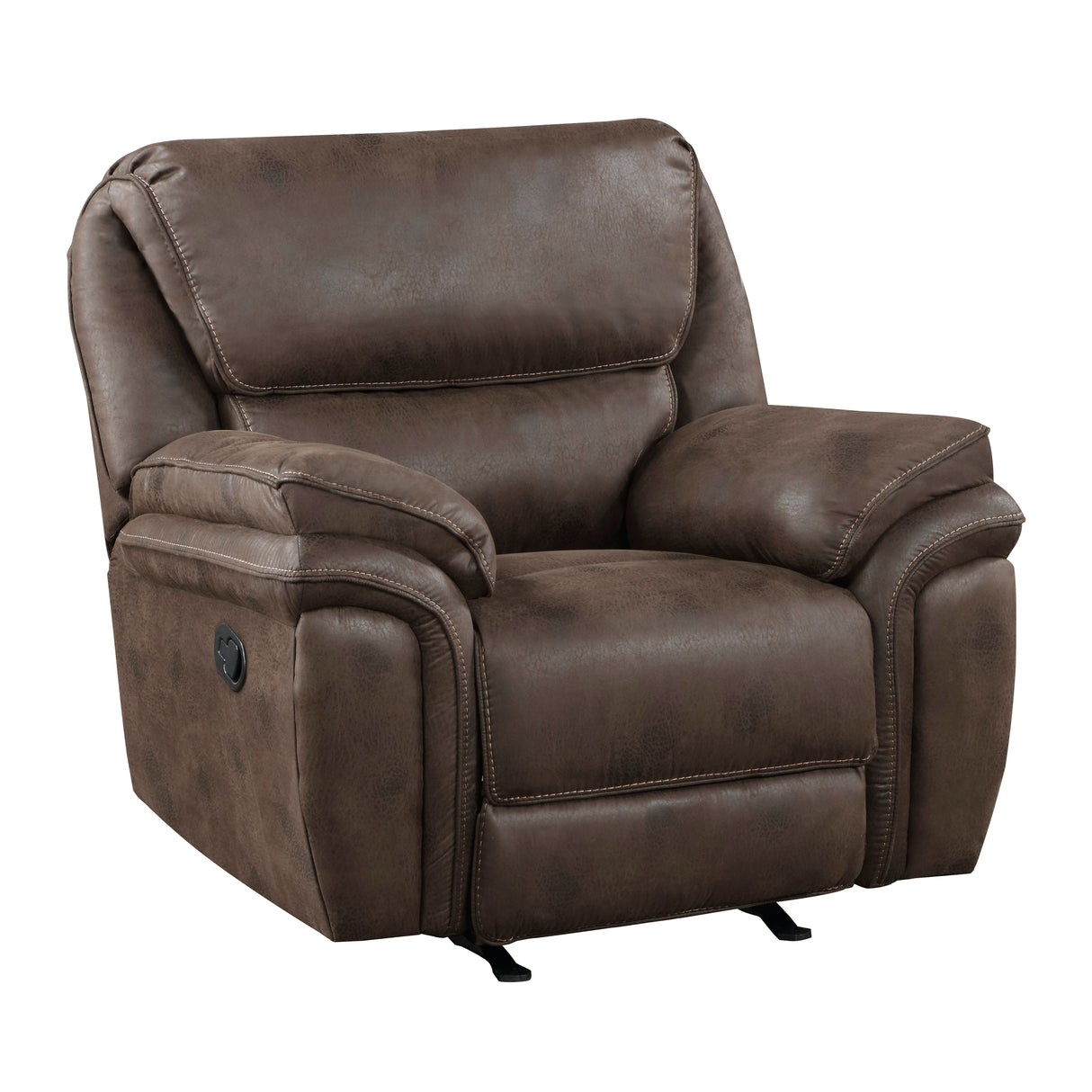 Littleton Blue Double Reclining Loveseat with Center Console, Receptacles and USB Ports from Homelegance - Luna Furniture