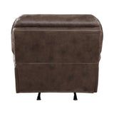 Littleton Blue Double Reclining Loveseat with Center Console, Receptacles and USB Ports from Homelegance - Luna Furniture