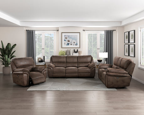 Proctor Gray Microfiber Rocker Reclining Chair from Homelegance - Luna Furniture