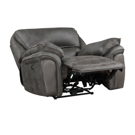 Proctor Gray Microfiber Rocker Reclining Chair from Homelegance - Luna Furniture