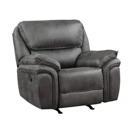Proctor Brown Microfiber Power Double Reclining Sofa from Homelegance - Luna Furniture