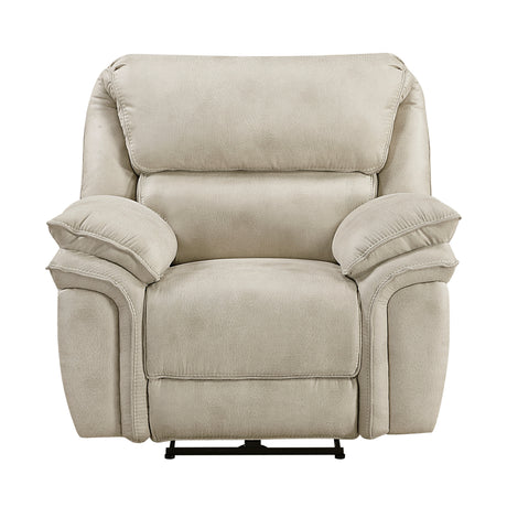 Proctor Pawter Double Reclining Loveseat with Center Console from Homelegance - Luna Furniture