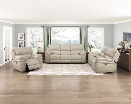 Proctor Pawter Power Double Reclining Sofa from Homelegance - Luna Furniture