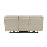 Proctor Pawter Power Double Reclining Loveseat with Center Console from Homelegance - Luna Furniture
