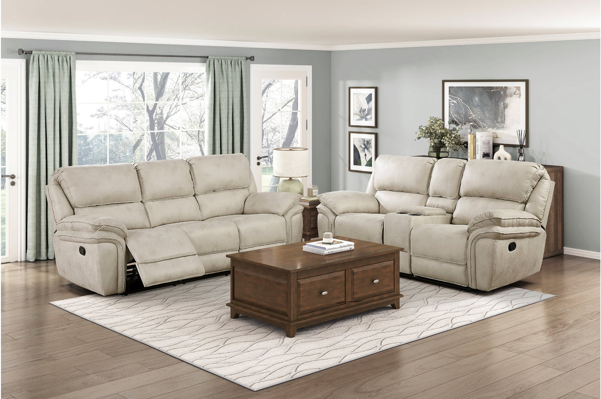 Proctor Pawter Double Reclining Sofa from Homelegance - Luna Furniture