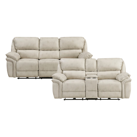 8517PWT*2PW 2pc Set: Sofa, Love (Power) from Homelegance - Luna Furniture