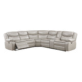 8528TP*SCPW (3)3-Piece Power Reclining Sectional with Right Console from Homelegance - Luna Furniture
