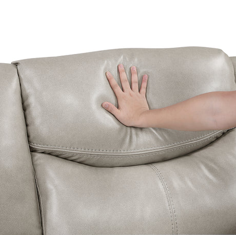 Fargo Taupe 3-Piece Power Reclining Sectional with Right Console from Homelegance - Luna Furniture