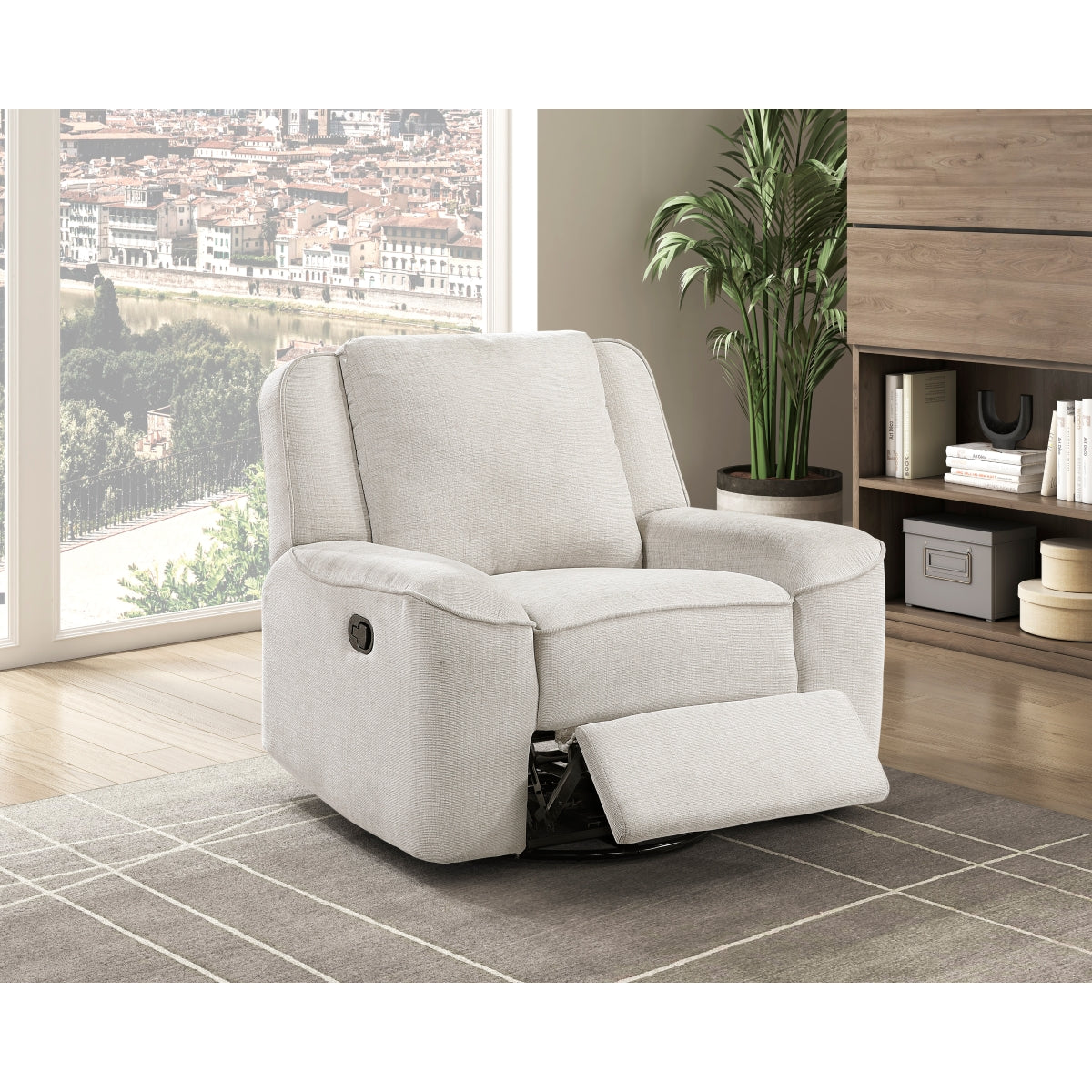 Monterey Beige Swivel Reclining Chair from Homelegance - Luna Furniture