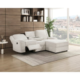 Monterey Beige Chenille Reclining Sectional with Right Chaise from Homelegance - Luna Furniture