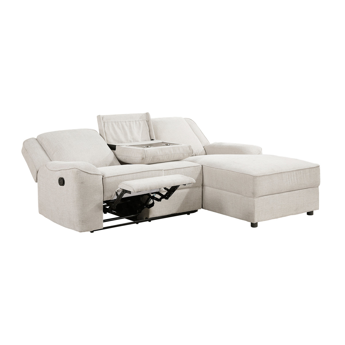 Hazen Brown 2-Piece Double Reclining Set from Homelegance - Luna Furniture