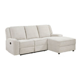 8530BE*SC (2)2-Piece Reclining Sectional with Right Chaise from Homelegance - Luna Furniture