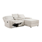 8530BE*SC (2)2-Piece Reclining Sectional with Right Chaise from Homelegance - Luna Furniture