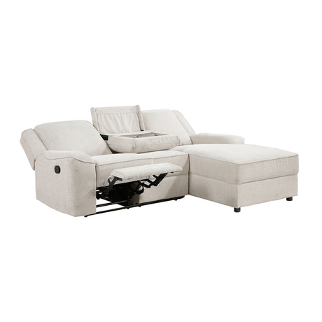 8530BE*SC (2)2-Piece Reclining Sectional with Right Chaise from Homelegance - Luna Furniture