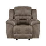 Hazen Brown 2-Piece Double Reclining Set from Homelegance - Luna Furniture