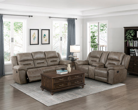 Hazen Black Double Reclining Sofa from Homelegance - Luna Furniture