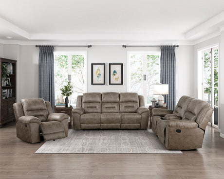 Hazen Dark Brown Rocker Reclining Chair from Homelegance - Luna Furniture