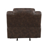 Hazen Brown Microfiber Double Reclining Sofa from Homelegance - Luna Furniture